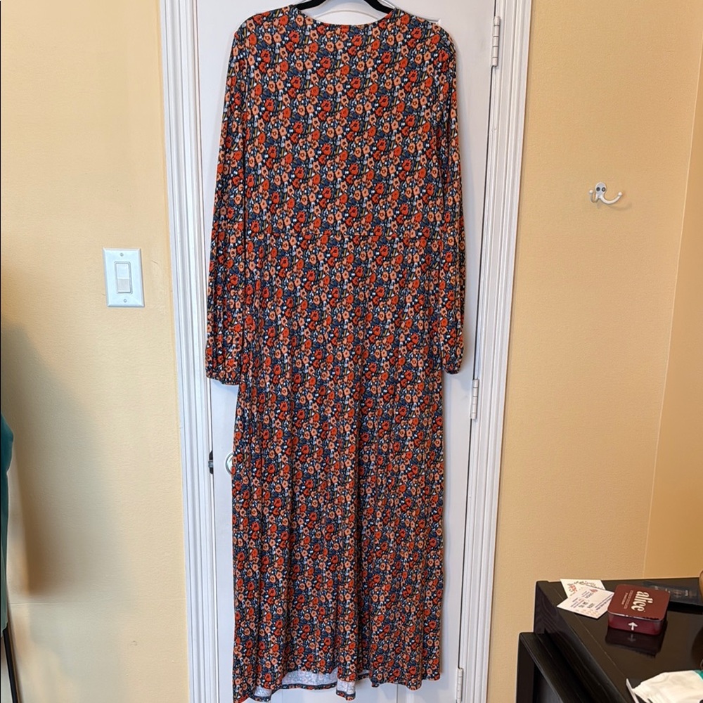 Floral Long Sleeve Maxi Dress - Picture 7 of 7